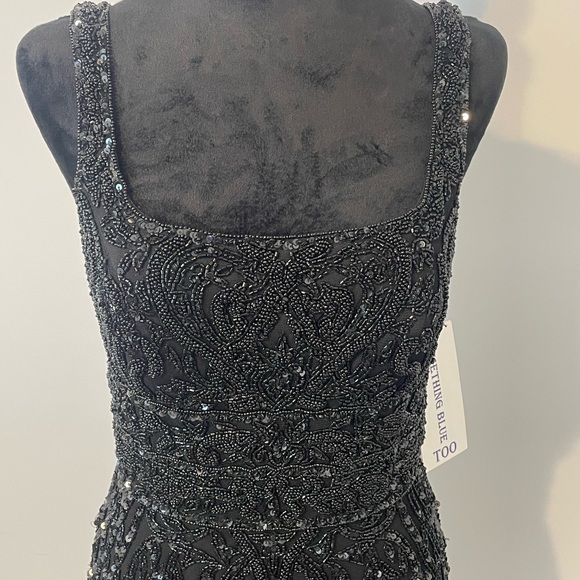 Sherri Hill Black Beaded Wedding Dress